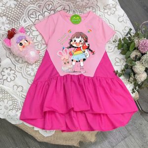 Đầm thun phối kate sz 12-45Kg